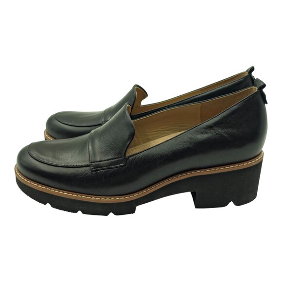 Naturalizer Darry H7079L1001 Womens 11M Black Leather Slip On Loafer Shoes - Picture 4 of 12